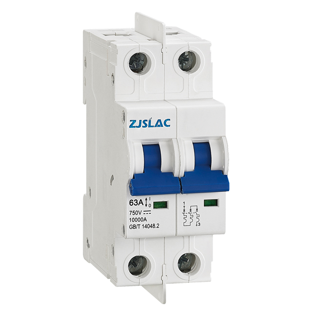 热门销售新2杆迷你1000V太阳能MCB DC断路器断路器63A