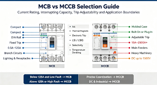 MCCB 与 MCB：配电项目如何选择